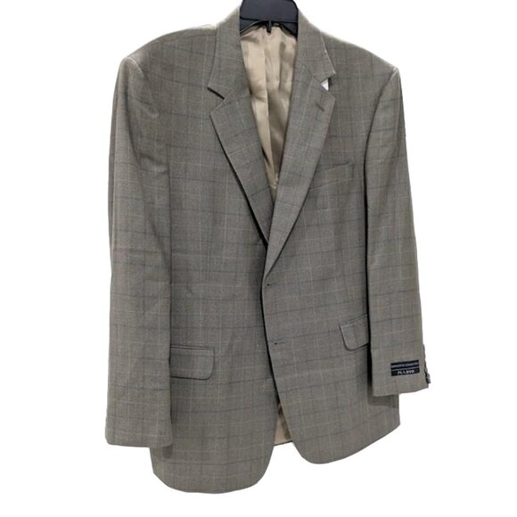 NWT - JAB  Silk / Wool  🌝 Blazer Suit Top Jacket // Olive Plaid - 44R - Picture 3 of 9